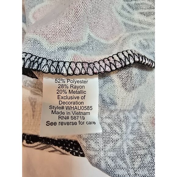 Floral V-Neck Tunic Top With Bell Sleeves & Lace Accents Size 2X New - Picture 7 of 15